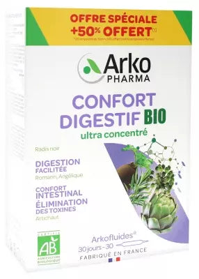 Arkopharma Arkofluides Digestive Comfort Organic 20 Phials + 10 Free Phials