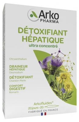 Arkopharma Arkofluides Hepatic Detoxifier 20 Phials