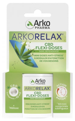 Arkopharma Arkorelax Cbd Flexi-Doses 60 Mini Sublingual Tablets