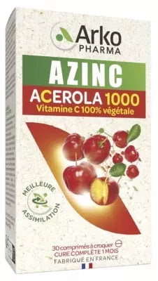 Arkopharma Azinc Acerola 1000 30 Chewable Tablets