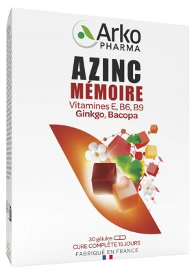 Arkopharma Azinc Memory 30 Capsules