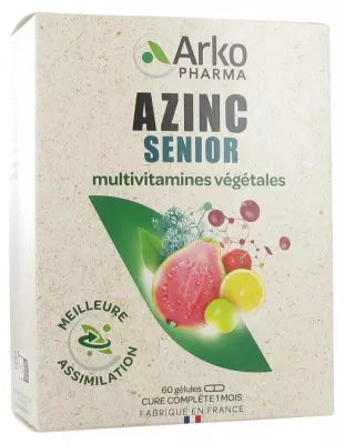 Arkopharma Azinc Senior Vegetable Multivitamins 60 Capsules