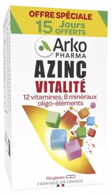 Arkopharma Azinc Vitality 120 Capsules + 30 Capsules Offered