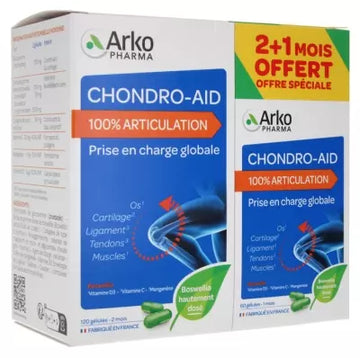 Arkopharma Chondro-Aid 100% Joint 120 Capsules + 60 Capsules Free