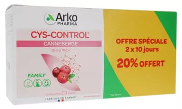 Arkopharma Cys-Control Urinary Comfort 2 X 20 Sachets