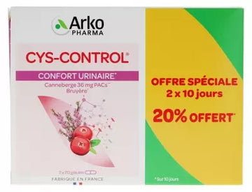 Arkopharma Cys-Control Urinary Comfort 2 X 20 Capsules