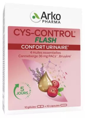 Arkopharma Cys-Control Flash 10 Capsules + 10 Gel-Caps