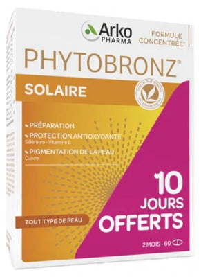 Arkopharma Phytobronz 60 Capsules Of Which 10 Capsules Free