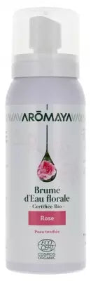 Aromaya Rose Flower Water Mist Organic 100Ml