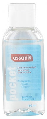 Assanis Pocket No-Rinse Hydroalcoholic Gel For Hands 100Ml