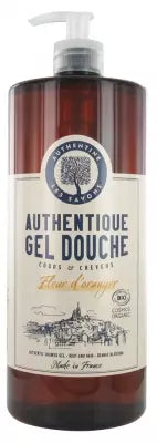 Authentine Authentique Orange Blossom Body & Hair Shower Gel Organic 1 L