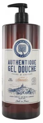 Authentine Authentique Shower Gel Body And Hair Almond (Sulfate Free) Organic 1 L