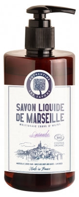 Authentine Organic Lavender Liquid Marseille Soap For Body And Hands 1 L