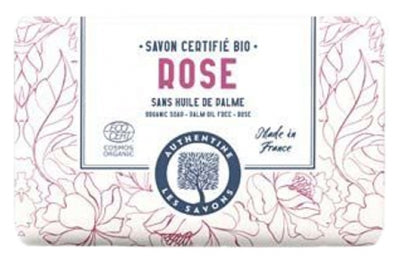 Authentine Solid Soap Certified Organic Rose 100G