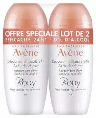 Avène Body 24H Deodorant 2 X 50Ml