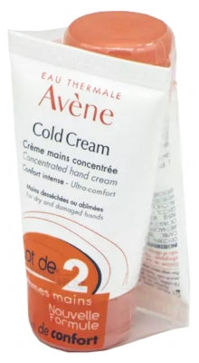 Avène Cold Cream Concentrated Hand Cream 2 X 50Ml