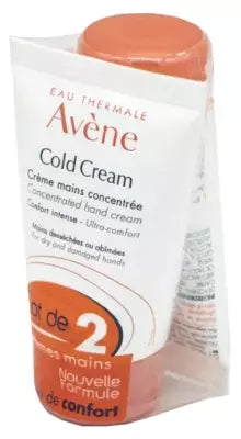 Avène Cold Cream Concentrated Hand Cream 2 X 50Ml