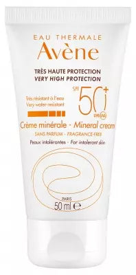 Avène Sun Care Spf50+ Mineral Cream For Face 50Ml