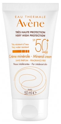 Avène Sun Care Spf50+ Mineral Cream For Face 50Ml