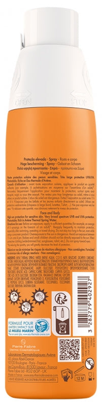 Avène Sun Care Spf30 Spray 200Ml