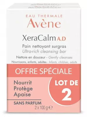 Avène Xeracalm Ad Ultra-Rich Cleansing Bar 2 X 100 G