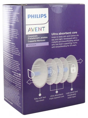 Avent Day And Night Disposable Breast Pads 24 Pads