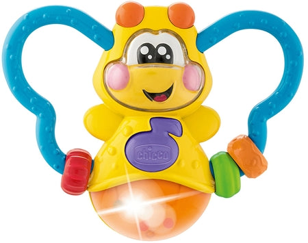 Chicco Baby Senses Lighting Bug Chew Toy With Rattle 