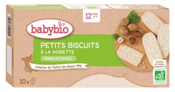 Babybio Biscuits With Hazelnuts 12 Months And + Organic 10 Biscuits