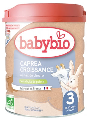 Babybio Caprea Growth 3 With Goat Milk From 10 Months To 3 Years Organic 800G