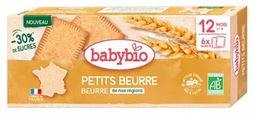 Babybio Petits Beurre 12 Months And + Organic 6 Bags Of 2 Biscuits