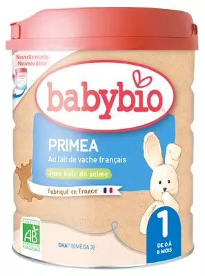 Babybio Primea 1 With French Cow Milk From 0 To 6 Months Organic 800G