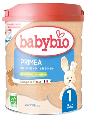 Babybio Primea 1 With French Cow Milk From 0 To 6 Months Organic 800G