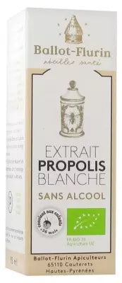 Ballot-Flurin Organic White Propolis Extract Alcohol Free 15Ml