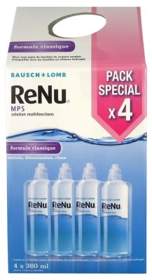 Bausch + Lomb Renu Mps Multi-Purpose Solution 4 X 360Ml