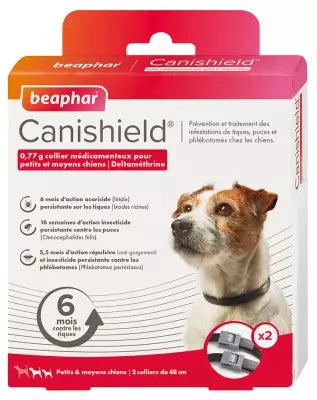 Beaphar Canishield Collar For Small And Medium Dogs 2 Collars