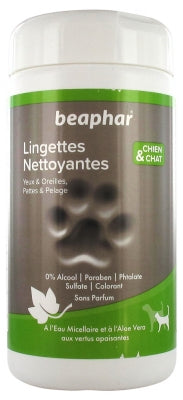 Beaphar Dog & Cat Cleansing Wipes 100 Wipes