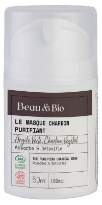 Beau & Bio The Purifying Charcoal Mask Organic 50Ml