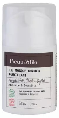 Beau & Bio The Purifying Charcoal Mask Organic 50Ml