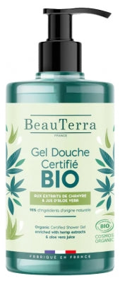 Beauterra Organic Hemp And Aloe Vera Shower Gel 750 Ml