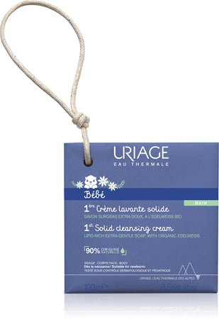 Uriage Bébé 1St Solid Cleansing Cream Creamy Soap For Soft And Smooth Skin