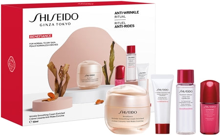 Shiseido Benefiance Wrinkle Smoothing Cream Enriched Value Set Gift Set For Flawless Skin 