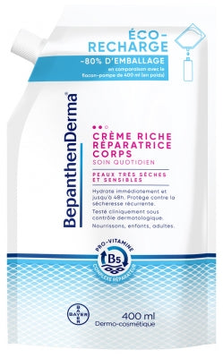 Bepanthen Derma Rich Body Repair Cream Eco-Refill 400Ml