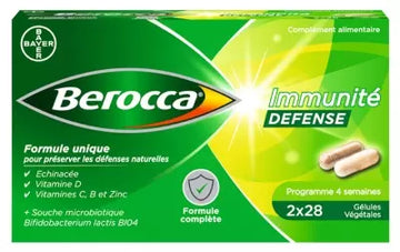 Berocca Immunity Defence 2 X 28 Vegetable Capsules