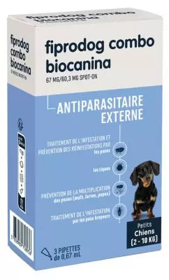 Biocanina Fiprodog Combo Small Dogs 2 To 10 Kg 3 Pipettes