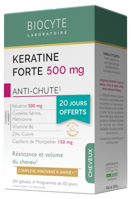 Biocyte Keratine Forte Anti-Chute 3 X 40 Capsules