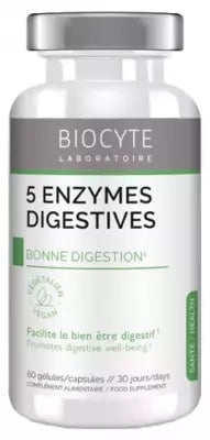 Biocyte Longevity 5 Enzymes 60 Capsules