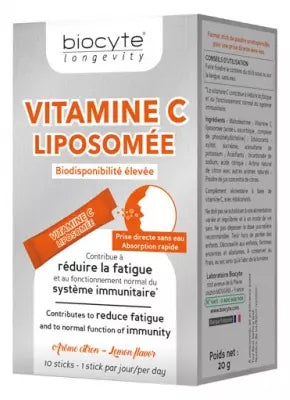 Biocyte Longevity Vitamin C Liposomed 10 Sticks