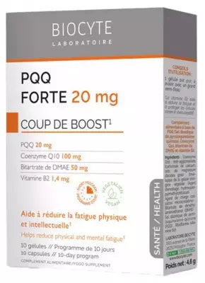 Biocyte Pqq Forte 20 Mg 10 Capsules