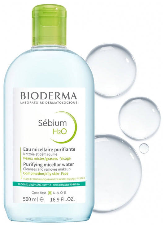 Bioderma Sébium H2O Purifying Cleansing Micellar Water 500Ml