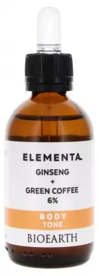 Bioearth Elementa Body Tone Ginseng + Green Coffee 6% Solution 50Ml